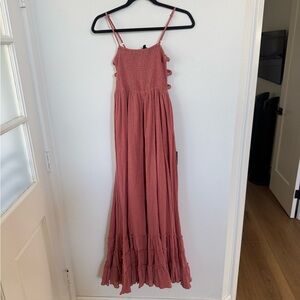Pink Cutout Maxi Dress